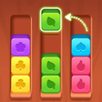 أيقونة البرنامج: Woody Cube Sort: Color Pu…