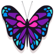 プログラムのアイコン：Butterflies Stickers 2021