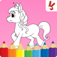 ไอคอนของโปรแกรม: Coloring game: Unicorns 4…
