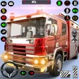Fire Truck Driving Rescue Game