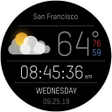 Weather Black Premium Watch Face icon