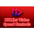 HTML5 Video Speed Controls