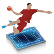 أيقونة البرنامج: Handball 3D Tactic