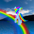 程序图标：Pony on the rainbow