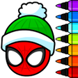 プログラムのアイコン：Superhero Coloring Book G…