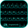 Programikonen: Neon Blue Keyboard Theme