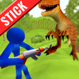 Иконка программы: Stickman Dinosaur Hunter