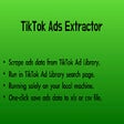 Programın simgesi: TikTok Ads Extractor