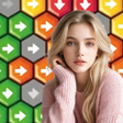 ไอคอนของโปรแกรม: Arrow Hexa Logic Game