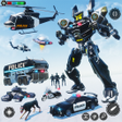 程序图标：Police Robot Car Transfor…