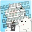 Cute Bare Bear Keyboard Theme