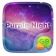 Purple Night. Theme for GO SMS Pro