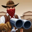 Wild West Cowboy Western - Revolver gunman polygon