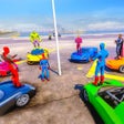 プログラムのアイコン：Superhero Car Stunt Racin…