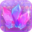 Purple Crystal Keyboard Theme