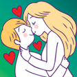 プログラムのアイコン：WAStickerApps Kiss