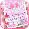 Pink Minny Bow Keyboard Theme