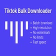 Ikon program: TikTok Bulk Downloader