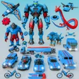 Иконка программы: US Car Robot Fight - Poli…