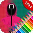 プログラムのアイコン：Colors: Squid Coloring Ga…