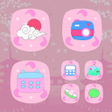 Ikona programu: Wow Cute Pink Fox Icon Pa…