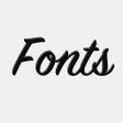 أيقونة البرنامج: New Fonts for iPhone