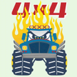 ไอคอนของโปรแกรม: Monster Trucks Coloring P…