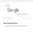Programikonen: Keep Google Definitions