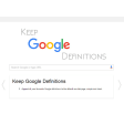 Keep Google Definitions