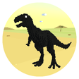 程序图标：Dino T-Rex 3D Run