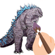 プログラムのアイコン：Monster godzilla coloring…