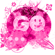 プログラムのアイコン：GO SMS Theme Pink Flower