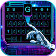 プログラムのアイコン：Black Neon 3D Keyboard Th…