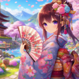 プログラムのアイコン：Kimono Anime Girl Wallpap…