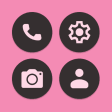 Flamingo Android 12 Dark Icons