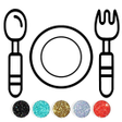 プログラムのアイコン：Kitchen Tools Coloring Bo…