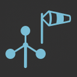 أيقونة البرنامج: Wind speed and direction