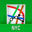 プログラムのアイコン：NYC Subway Map with MTA B…