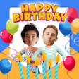 أيقونة البرنامج: Happy birthday ecards mak…