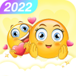 Ikon program: Emoji Gif Sticker for Wha…