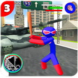 程序图标：Superhero Stickman Rope h…