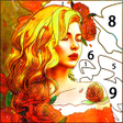 プログラムのアイコン：Coloring Game-Paint by Nu…