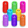 プログラムのアイコン：Hoop Stack: Color Sort Pu…