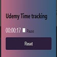 Icon of program: udemy time tracker