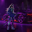 プログラムのアイコン：Samurai Anime Girl Neon C…