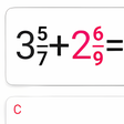 Programın simgesi: Fraction calculator with …