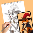 Ikona programu: AR Draw Cartoon - Paint S…
