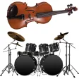 Violin and Drums: beat maker. Music maker