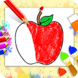 プログラムのアイコン：Fruits Coloring Book - Ki…