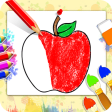 Fruits Coloring Book - Kids Coloring Book